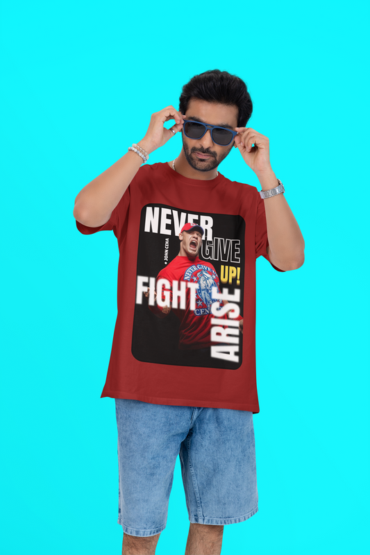 John Cena βNever Give Upβ Oversized Tee