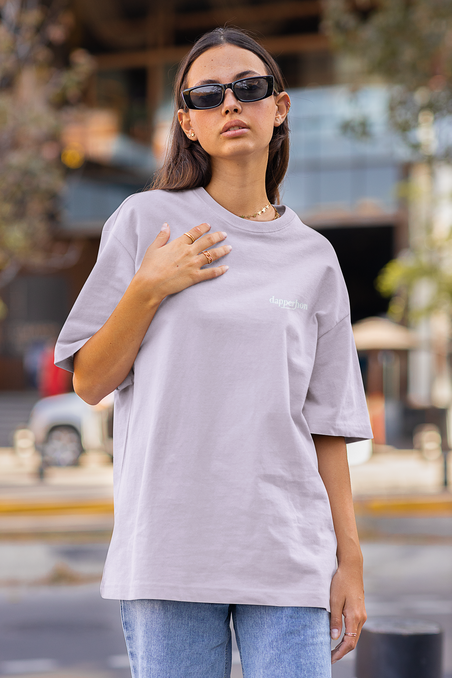 Floral Feline β Oversized T-shirt
