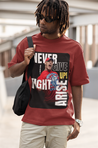 John Cena “Never Give Up” Oversized Tee